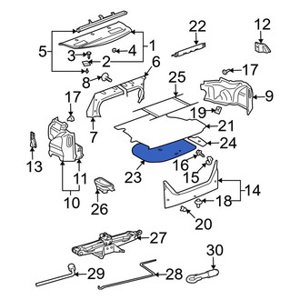 Toyota OE - Rear Trunk Floor Access Cover