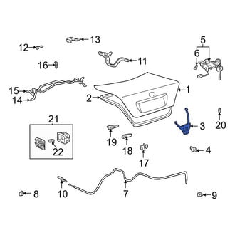 Toyota OE - Rear Deck Lid Latch