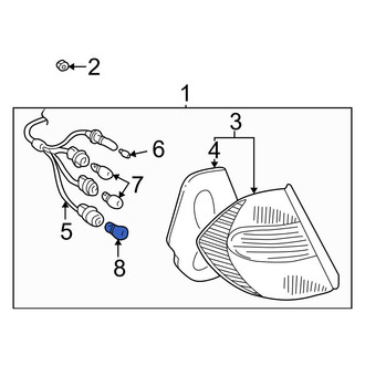 Toyota OE - Rear Tail Light Bulb