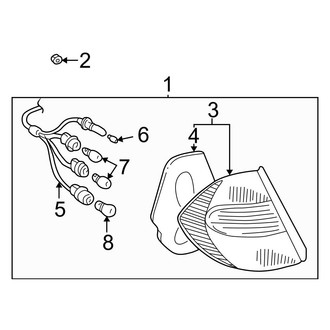 Toyota OE - Rear Lamps - Combination Lamps