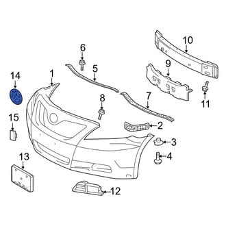 Toyota OE - Front Bumper Cover Emblem