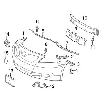 Toyota OE - Front Bumper & Grille - Bumper & Components
