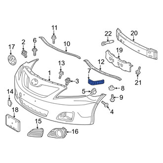 Toyota OE - Front Left Bumper Cover Support Rail