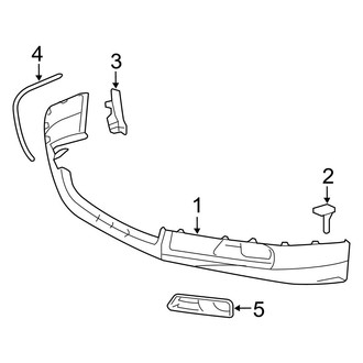 Toyota OE - Front Bumper & Grille - Spoiler