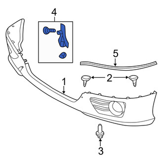 Toyota OE - Front Left Bumper Extension