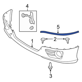Toyota OE - Front Left Bumper Protection Pad