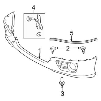 Toyota OE - Front Bumper & Grille - Spoiler