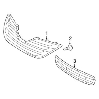 Toyota OE - Front Bumper & Grille - Grille & Components