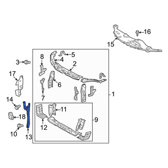 Toyota OE - Hood Latch Support