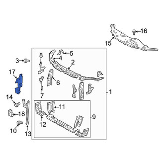 Toyota OE - Front Right Radiator Support Baffle