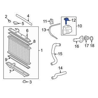Toyota OE - Engine Coolant Reservoir Cap