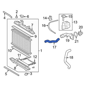 Toyota OE - Upper Radiator Coolant Hose