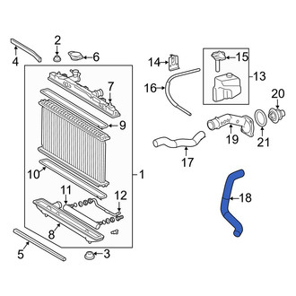 Toyota OE - Lower Radiator Coolant Hose