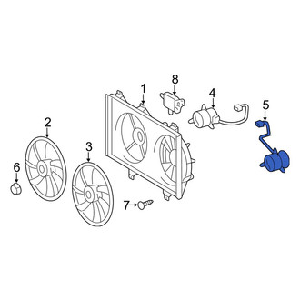 Toyota OE - Left Engine Cooling Fan Motor