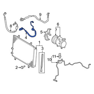 Toyota OE - A/C Refrigerant Discharge Hose