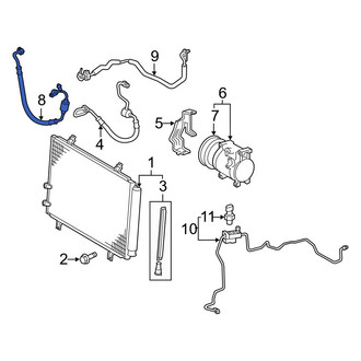 Toyota OE - A/C Refrigerant Suction Hose