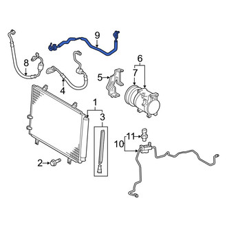 Toyota OE - A/C Refrigerant Suction Hose