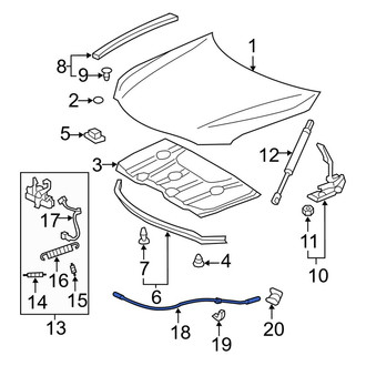 Toyota OE - Front Hood Release Cable