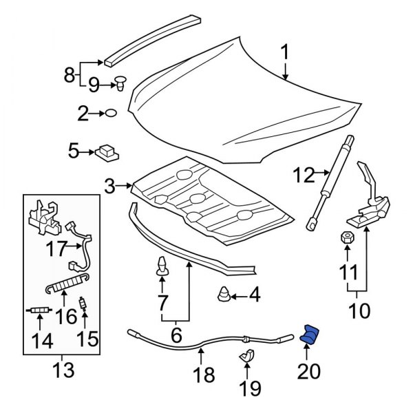 Hood Release Handle