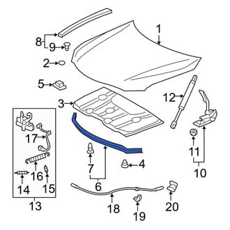 Toyota OE - Front Center Hood Seal