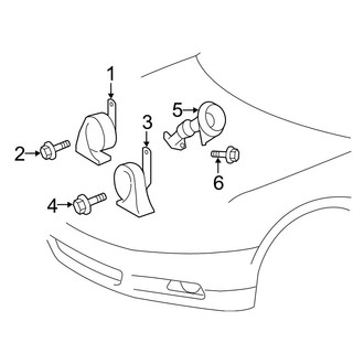Toyota OE - Electrical - Horn (2.5L / 3.5L)