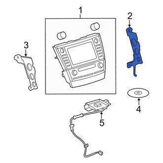 Toyota OE - Right Radio Bracket