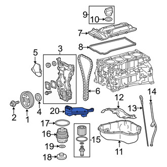 Toyota OE - Engine Oil Pump Pickup Tube and Screen
