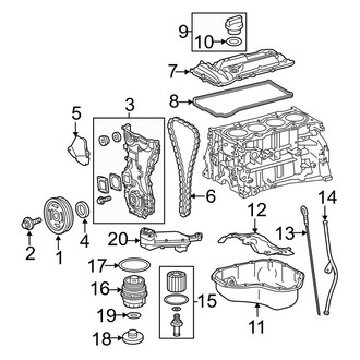 Toyota OE - Engine / Transaxle - Engine Parts (2.5L)