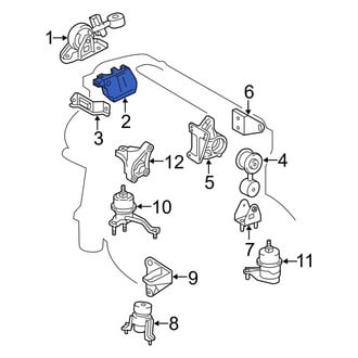 Toyota OE - Engine Support Rod Bracket