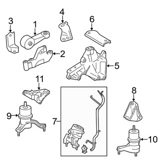 Toyota OE - Engine / Transaxle - Engine & Transmission Mounting (3.5L)
