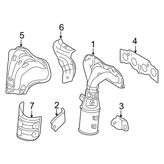 Toyota OE - Exhaust System - Manifold (Federal Emission), (2.4L)