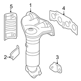 Toyota OE - Exhaust System - Manifold (California Emissions), (2.4L)