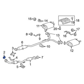 Toyota OE - Rear Catalytic Converter Gasket