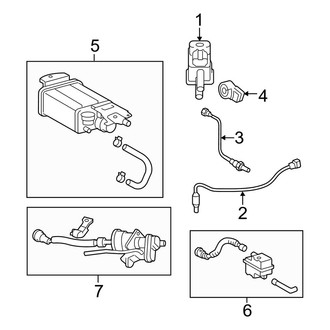 Toyota OE - Emission System - Emission Components (2.5L)
