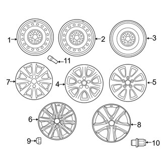 Toyota OE - Wheels (Base / LE / SE / XLE)