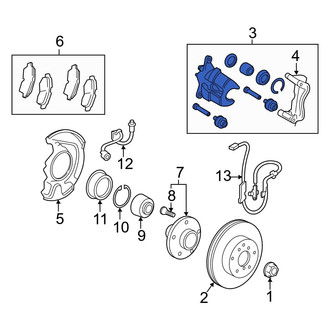 Toyota OE - Front Right Disc Brake Caliper