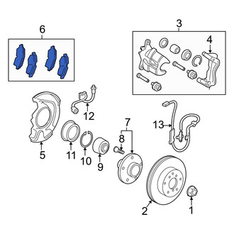 Toyota OE - Front Disc Brake Pad Set