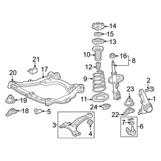 Toyota OE - Front Suspension - Suspension Components (3.5L)