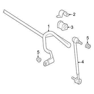 Toyota OE - Front Suspension - Stabilizer Bar & Components (2.5L)