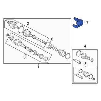 Toyota OE - CV Axle Shaft Carrier Bearing Bracket