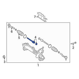 Toyota OE - Left Outer Steering Tie Rod End