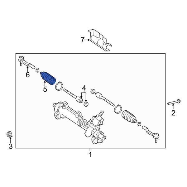 Rack and Pinion Bellows