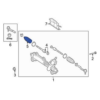 Toyota OE - Rack and Pinion Bellows