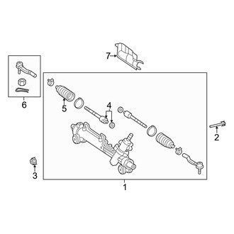Toyota OE - Steering Gear & Linkage (USA Built), (2.5L / 3.5L)