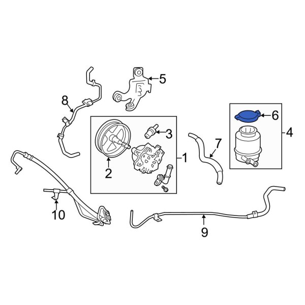 Power Steering Reservoir Cap