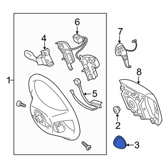 Toyota OE - Left Lower Steering Wheel Trim