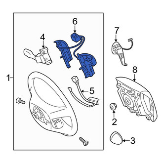 Toyota OE - Steering Wheel Radio Controls