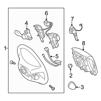 Toyota OE - Steering Wheel & Trim (4 Spoke)