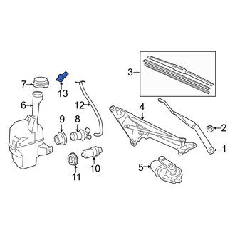 Toyota OE - Front Windshield Washer Nozzle