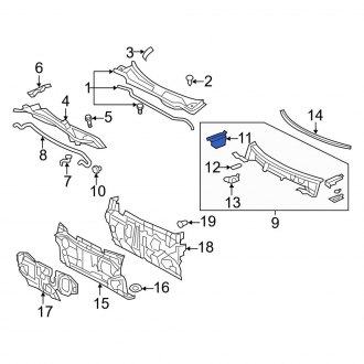 Toyota Camry Cowl Panels & Parts 